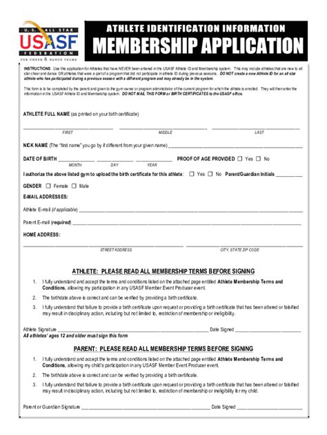 usasf membership|usasf membership application.